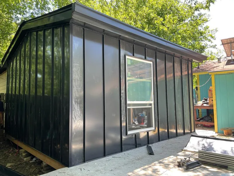 Black standing seam metal wall panels for Metal Roof Installation in Neptune Beach